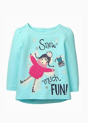 Реглан для дівчинки gymboree блакитний бавовна 5т