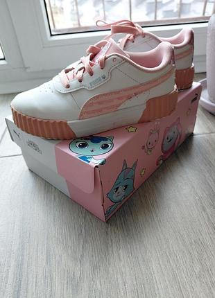Кросівки для дівчинки puma gabby dollhouse білі рожеві 30 розмір