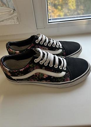 Кеди vans з квітковим принтом 2