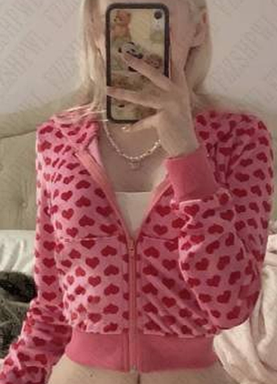 Зипка кофта велюр y2k dollskill 8