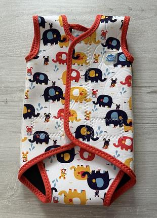 Дитячий неопреновий гідрокостюм -обгортка (splash about baby wrap™) з принтом «little elephants»