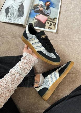 Adidas spezial lace black white