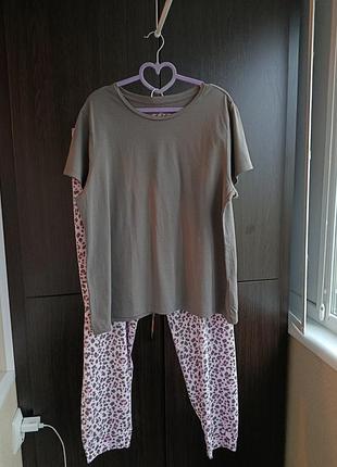 Лёгкая женская пижама хлопок xl-xxl