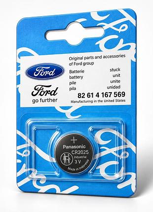 Оригинальная батарейка ford cr2025 3v panasonic для ключа авто, код 82 61 4 167 569