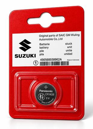 Оригинальная батарейка suzuki cr1620 3v panasonic для смарт-ключа, код 490568558962a