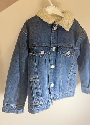 Куртка для дівчинки zara джинсова утеплена 3
