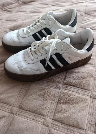 Кросівки adidas samba білі, 27 см
