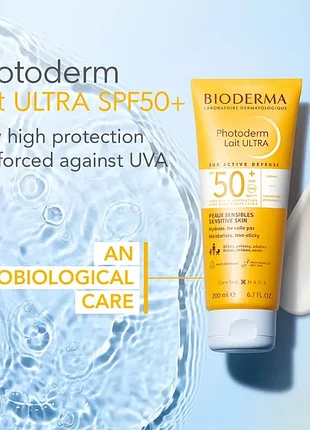 Ультра увлажняющий лосьон photoderm lait spf50+ bioderma 200ml