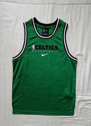 Баскетбольная майка на мальчика nike celtics dri-fit 150-160 рост