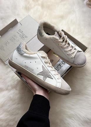 Утеплені зимові кросівки golden goose superstar