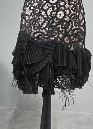 Короткое кружевное платье 4
