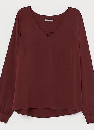 Блуза жіноча h&m шоколадна блуза оверсайз