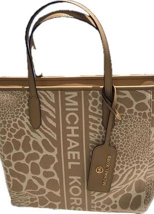 Оригінальна жіноча містка сумка-тоут michael kors sinclair large east/west grab tote (також відома як sinclair large animal jacquard tote bag).