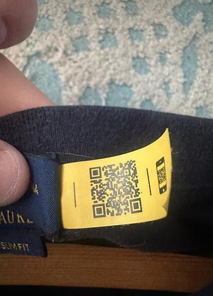 Поло polo ralph lauren чоловіче slim fit темно-синє