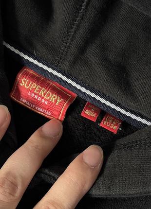 Худі базове чорне superdry 2