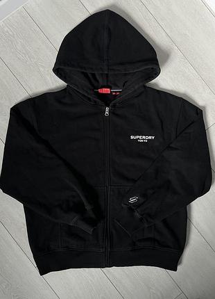 Худі базове чорне superdry