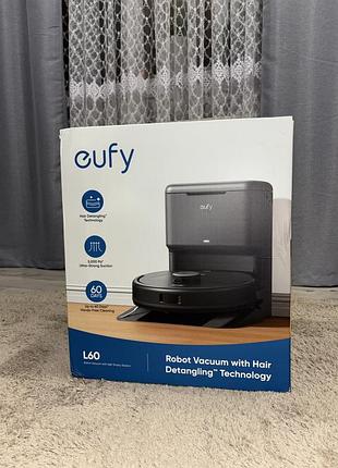 Робот-пилосос eufy clean l60 ses з базою самоочищення новий