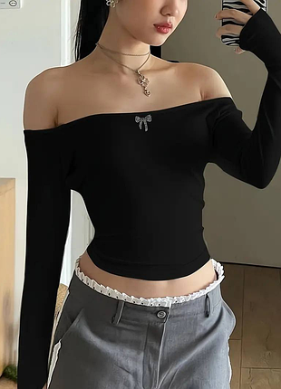 Топ лонгслив y2k dollskill