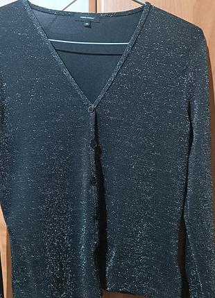 Жіночий кардиган vero moda чорний з люрексом
