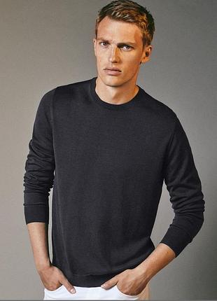 Мужской шерстяной свитер massimo dutti