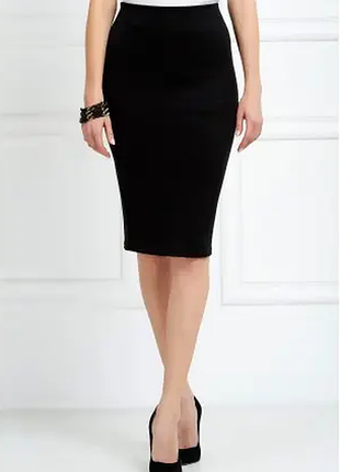 Стильна чорна спідниця олівець h&m, р.46-48