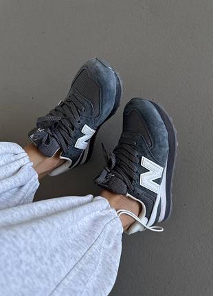 😍 жіночі кросівки new balance 574 | grey / white (2)