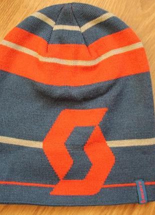 Спортивная лыжная шапка бини унисекс scott team 10 beanie