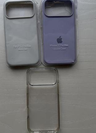 Чохол apple для iphone 17 pro max силіконовий 3