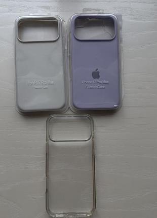 Чохол apple для iphone 17 pro max силіконовий