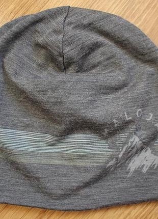 Унисекс спортивная шапка бини maloja merino wool (для бега, лыж, трекинга)
