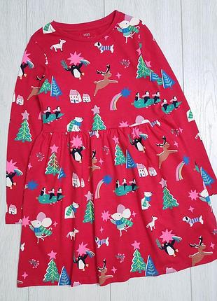 Новогоднее платье marks &amp; spencer 6-7 лет