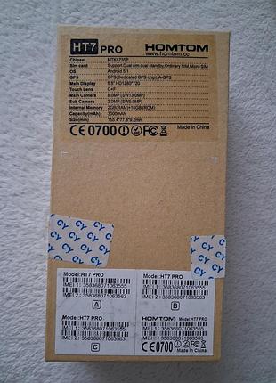 Смартфон homtom ht7 pro 2/16gb 5