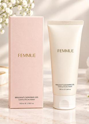 Femmue brilliant cleansing gel 100 мл — ніжний гель для вмивання обличчя