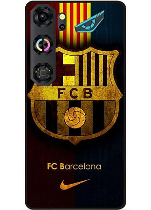 Чохол силіконовий бампер для zte nubia neo 5 gt 5g з малюнком barcelona барселона