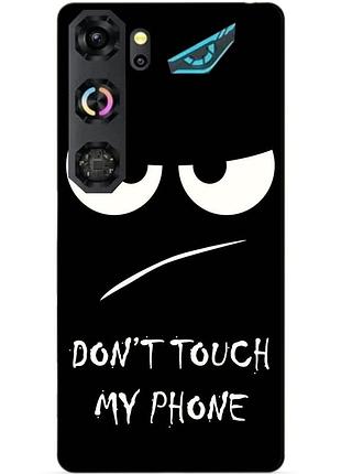 Чохол силіконовий бампер для zte nubia neo 5 gt 5g з малюнком очі dont touch my phone