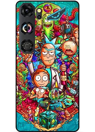 Чохол силіконовий бампер для zte nubia neo 5 gt 5g з малюнком rick and morty рік і морті