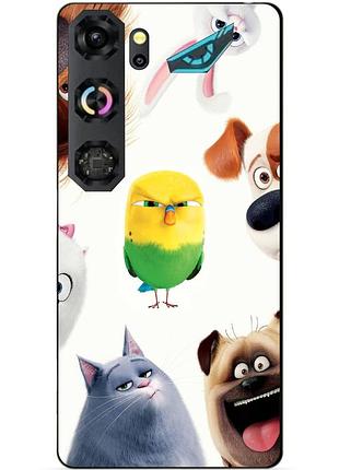 Чехол силиконовый бампер для zte nubia neo 5 gt 5g с рисунком тайная жизнь домашних животных