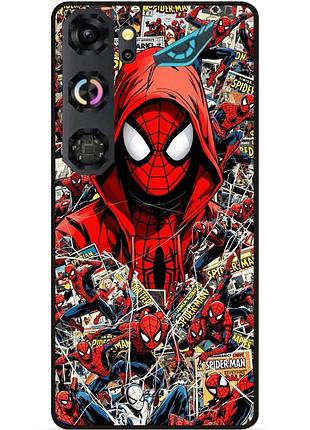 Силіконовий бампер чохол для zte nubia neo 5 gt 5g з картинкою spider man людина-павук