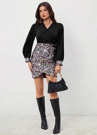 Стильна жіноча вечірня сукня з паєтками розмір м