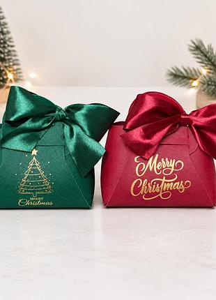 Подарочная упаковка сумочка из экокожи (новогодняя коллекция, самосборная)