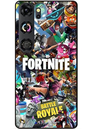 Силіконовий бампер чохол для zte nubia neo 5 gt 5g з картинкою fortnite фортнайт