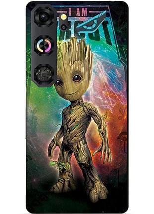 Чехол силиконовый бампер для zte nubia neo 5 gt 5g с рисунком groot грут стражи галактики