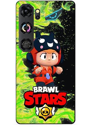Чехол силиконовый бампер для zte nubia neo 5 gt 5g с героем бравл беа снайпер brawl