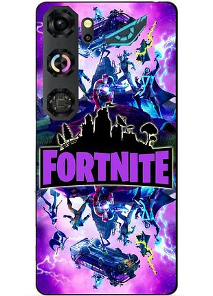 Силиконовый бампер чехол для zte nubia neo 5 gt 5g с рисунком fortnite marvel фортнайт марвел