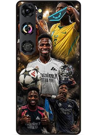 Силиконовый чехол бампер для zte nubia neo 5 gt 5g с рисунком винисиус жуниор vinicius junior