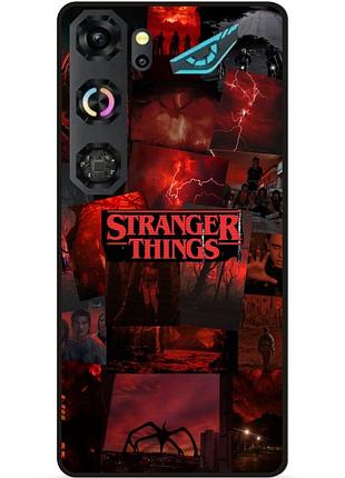Силіконовий бампер чохол для zte nubia neo 5 gt 5g з малюнком stranger things дивні дива