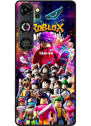 Силиконовый чехол бампер для zte nubia neo 5 gt 5g с картинкой roblox роблокс
