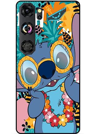 Силіконовий бампер чохол для zte nubia neo 5 gt 5g з малюнком стіч stitch