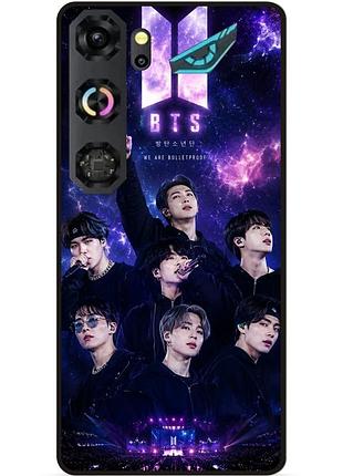 Силіконовий бампер чохол для zte nubia neo 5 gt 5g з картинкою bts bangtan boys