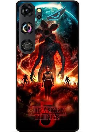 Силиконовый бампер чехол для zte nubia neo 5 gt 5g с картинкой очень странные дела дивні дива